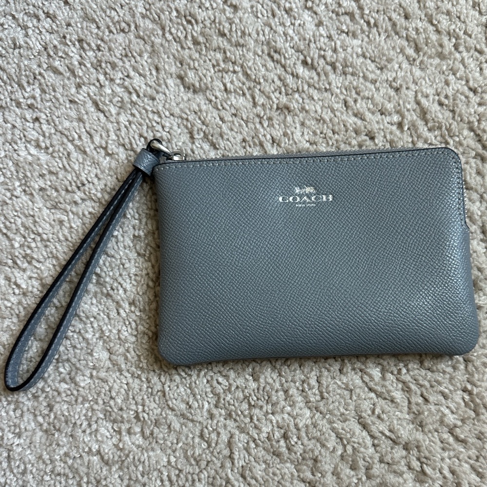 COACH Corner Zip Wristlet